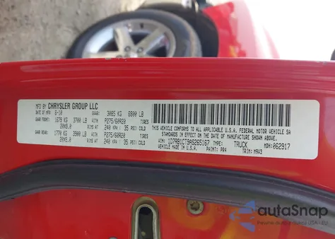 2010 Dodge Ram 1500 Slt/Sport/Trx from USA, damaged, VIN 1D7RB1CT9AS265167